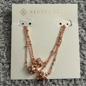 Kendra Scott Rose Gold Floral Bracelet